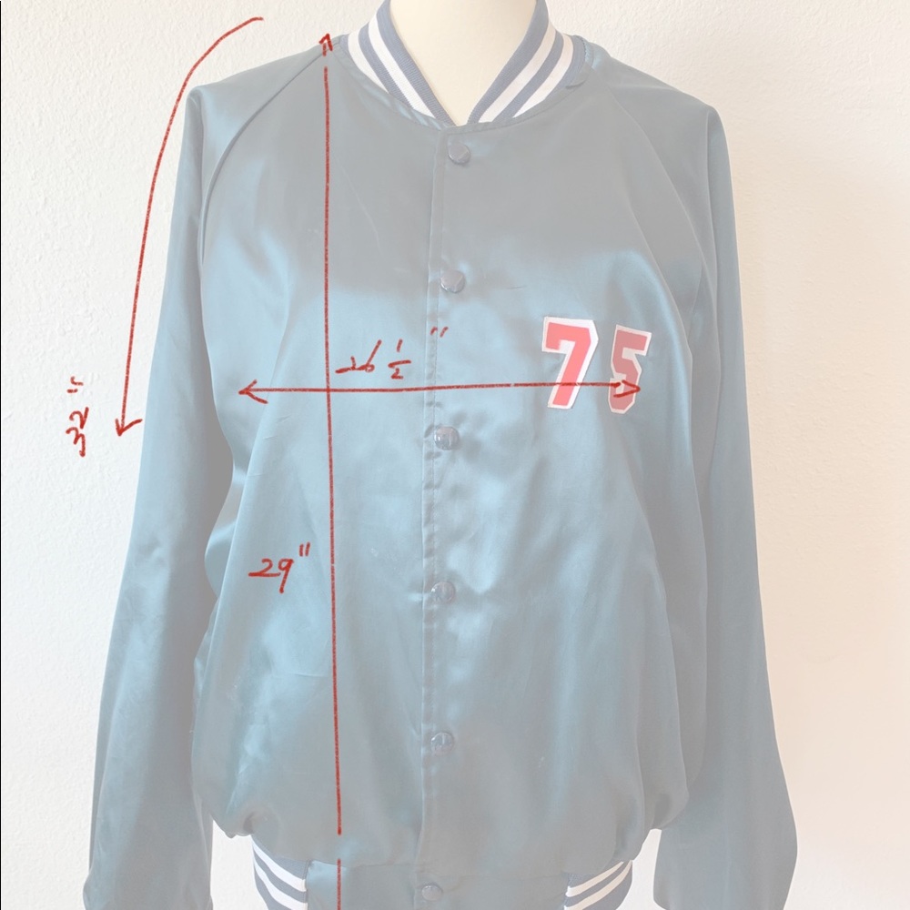 Made in USA, vintage Satin bomber XL - Picture 7 of 7